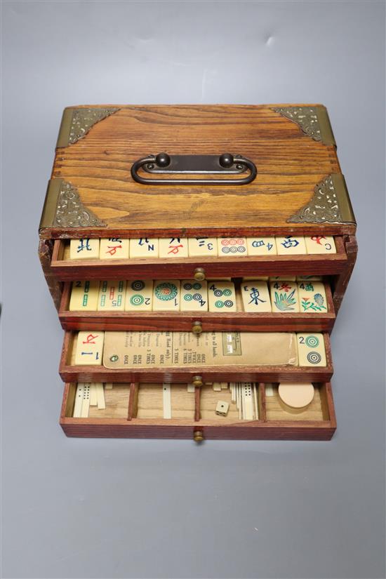 A mah jong set